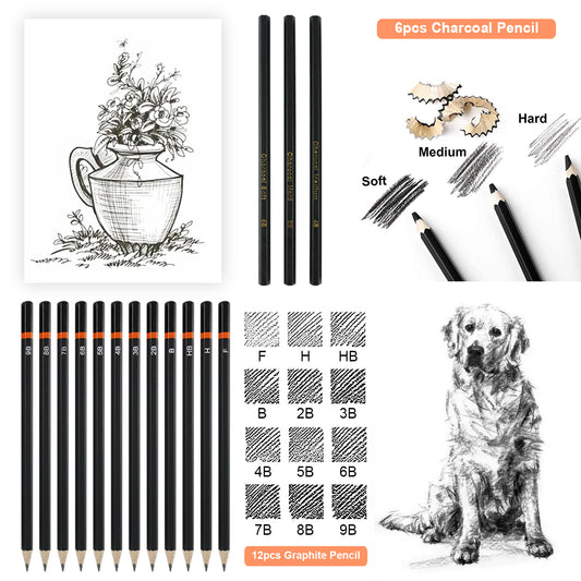 TAVOLOZZA 59 PCS Drawing Sketching Set