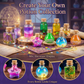 KIDDYCOLOR DIY Magic Fairy Potion Kit, 12 Bottles Magical Elixir Making Craft Set, Creative Toy Gift for Kids