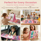 KIDDYCOLOR 217 Pcs Pink Deluxe Creative Drawing Kit, Painting & Craft Supply Box for Girls, Kids Creative Tools