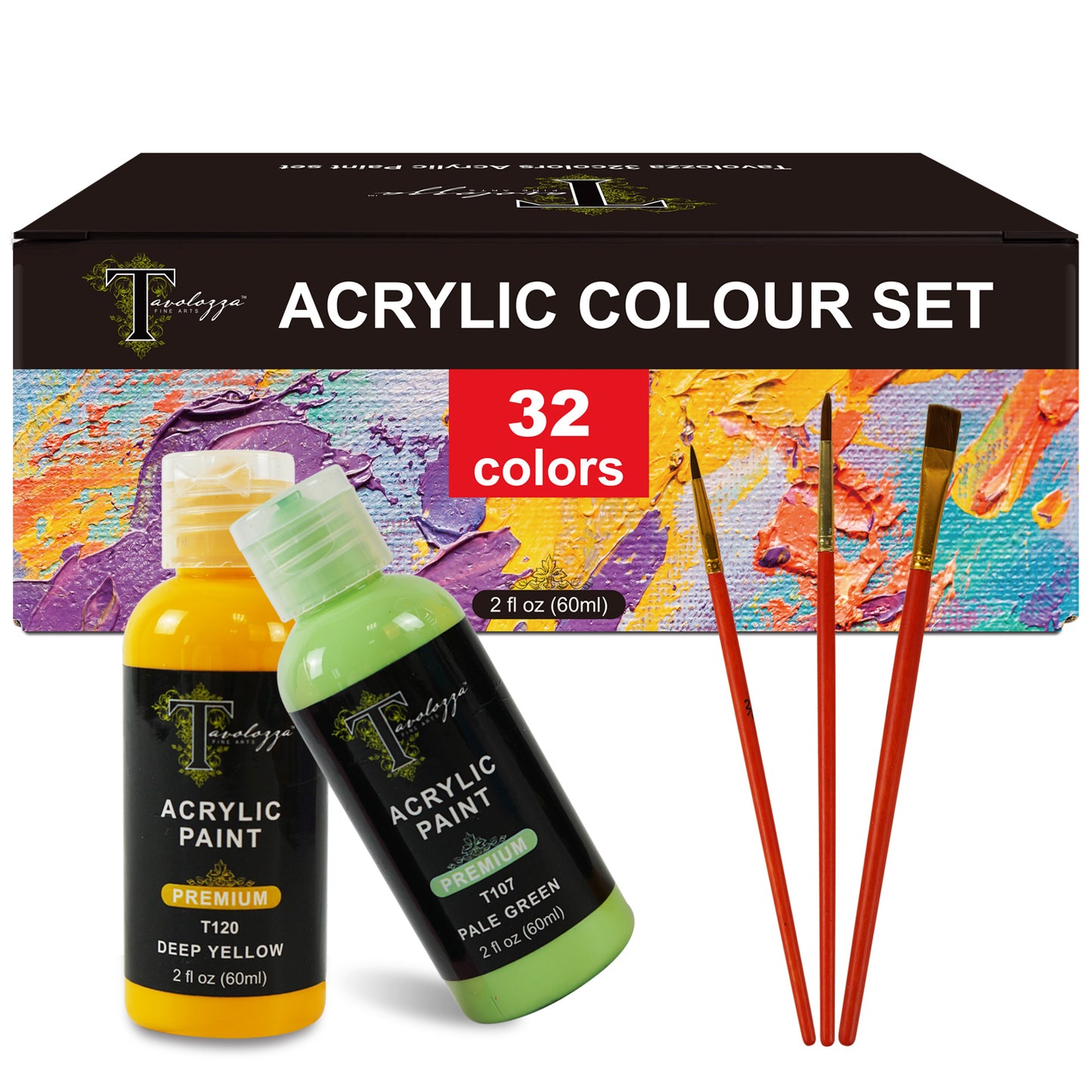 TAVOLOZZA 32 Colors Craft Acrylic Paint