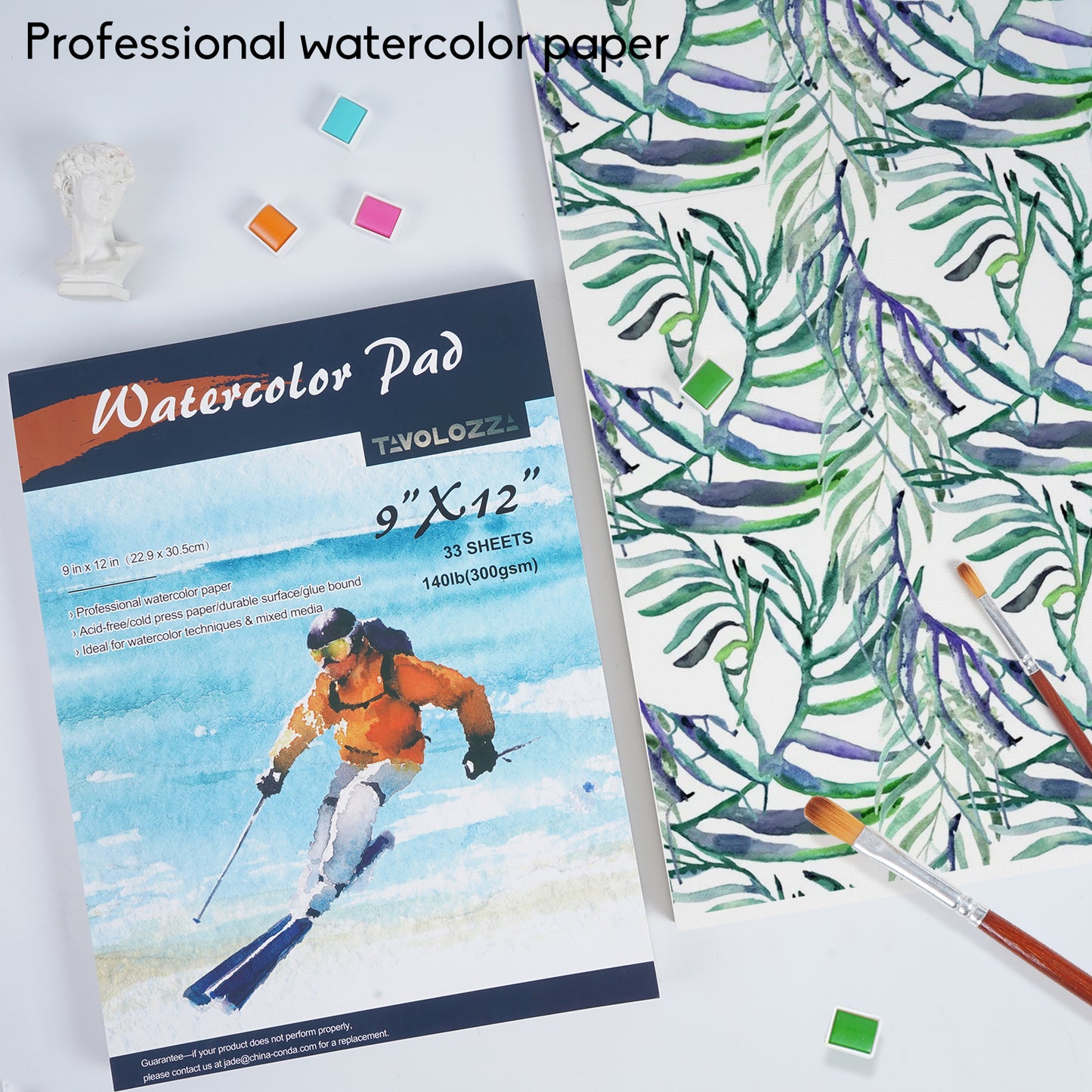 TAVOLOZZA 9" x 12'' Watercolor Pad