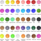 KIDDYCOLOR 3D Permanent Fabric Paint 40 Colors