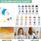 TAVOLOZZA 26 Pcs Acrylic Painting Supplies Kit
