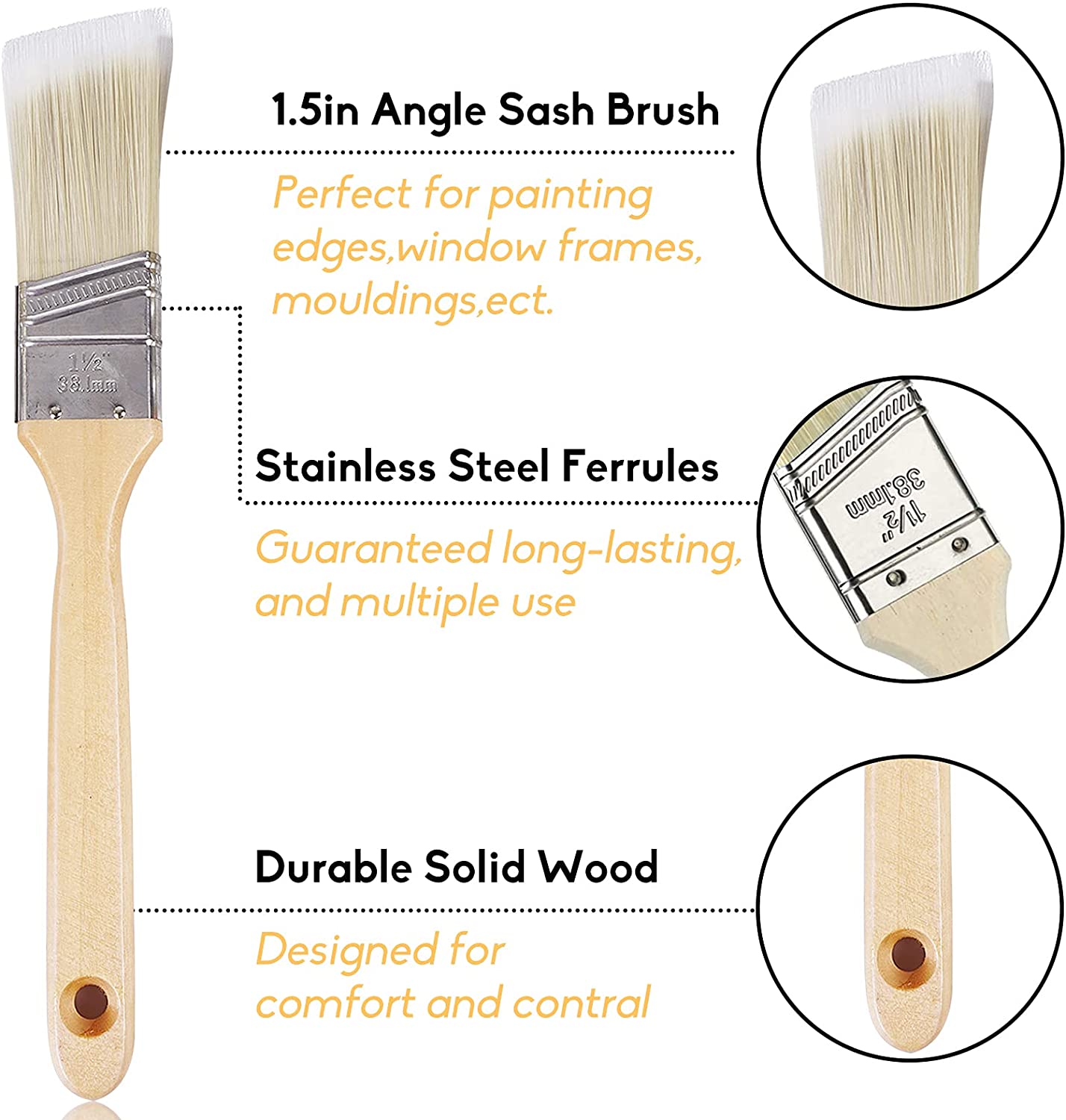 TAVOLOZZA 5 PCS Paint Brushes