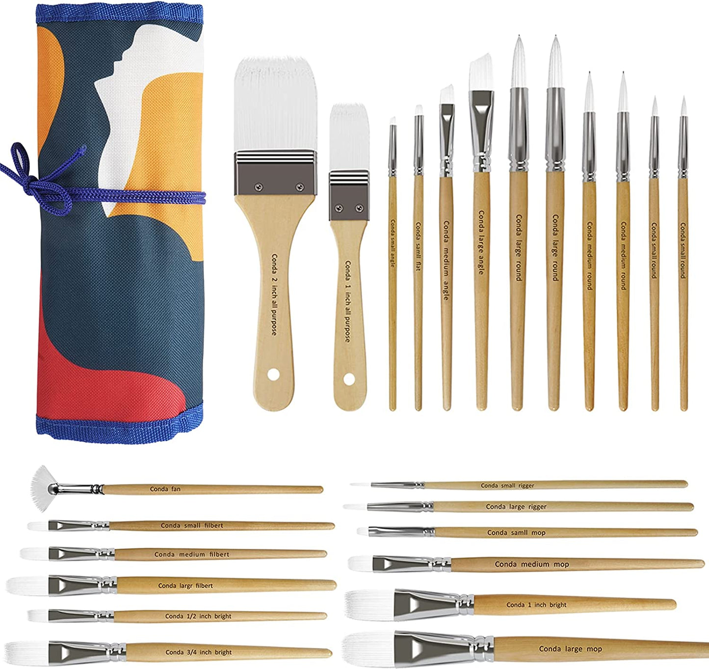 CONDA Paint Brushes Set (Upgrade Model)