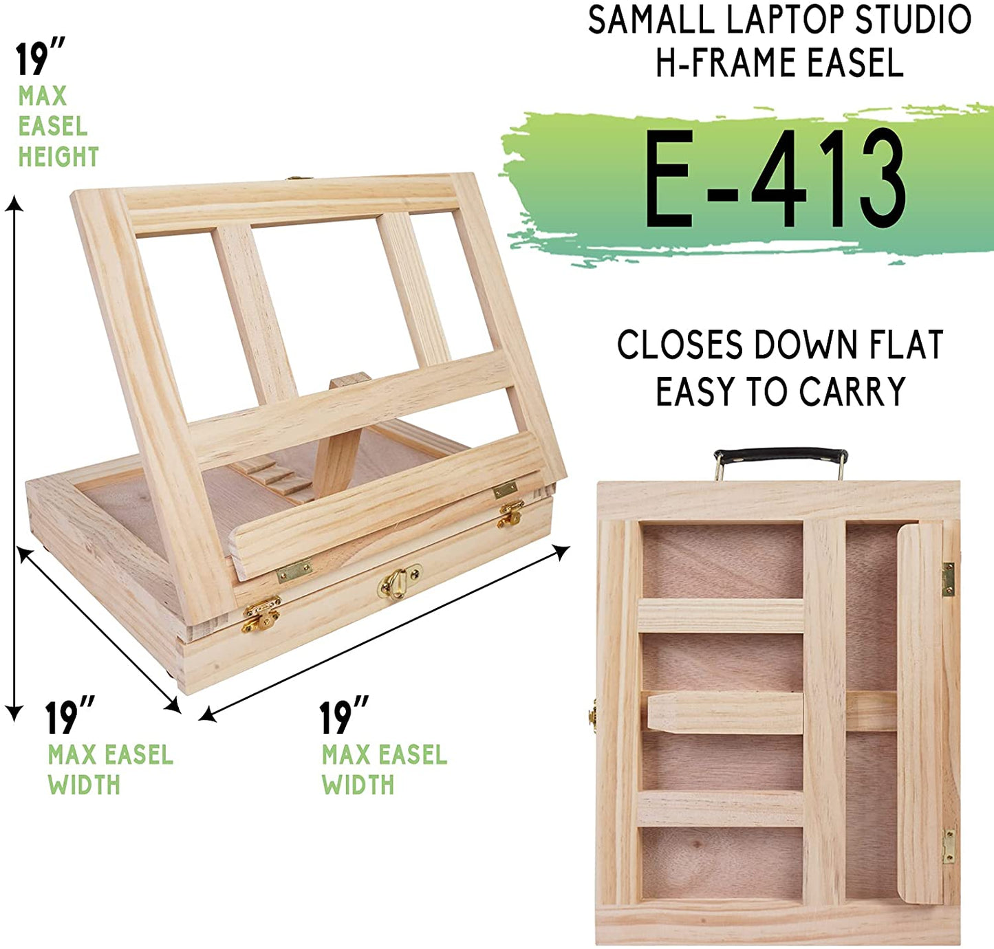 Tavolozza 26 PCS Tabletop Easel Painting Set