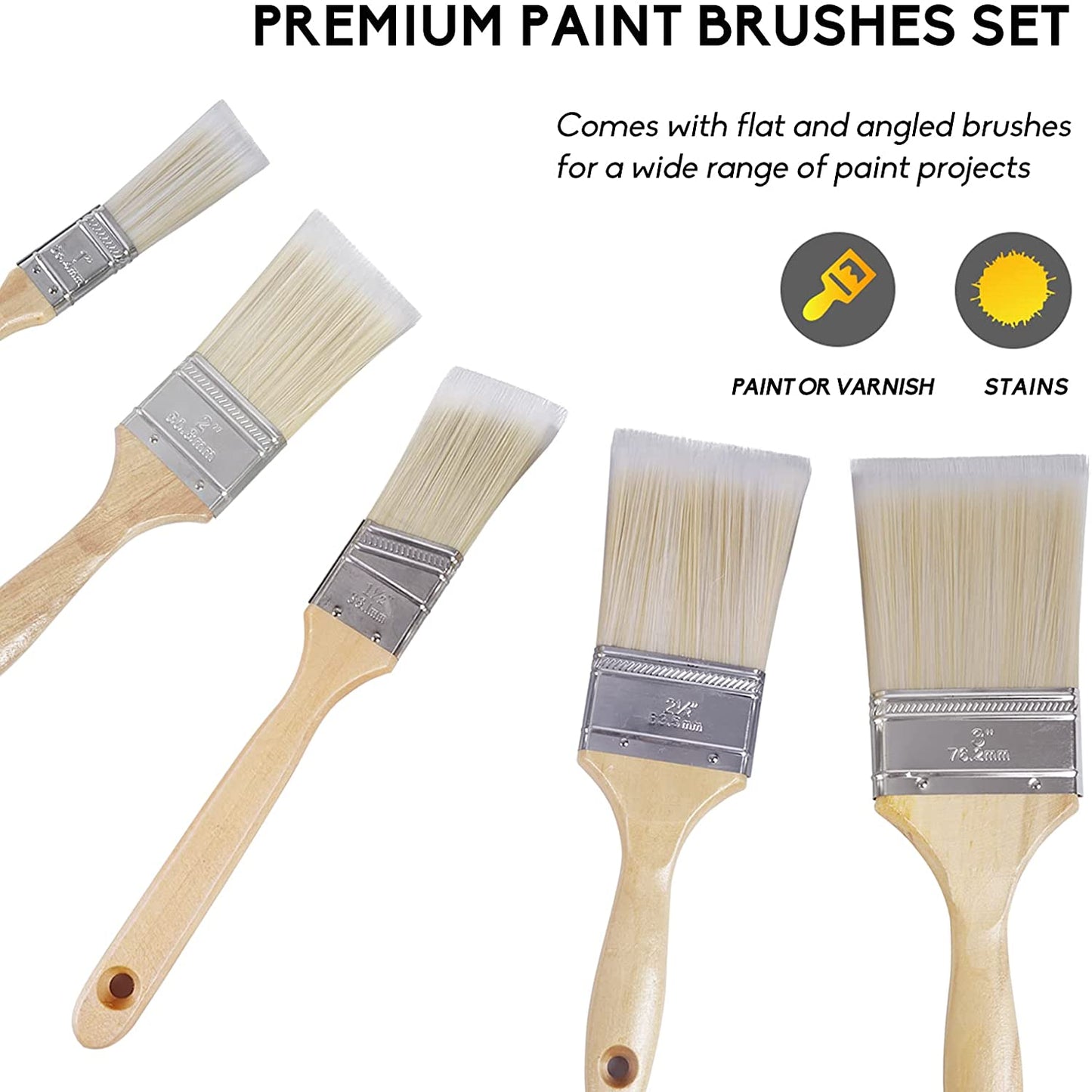 TAVOLOZZA 5 PCS Paint Brushes