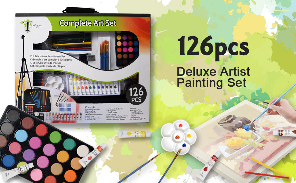 TAVOLOZZA 126 PCS Deluxer Artist Painting Set